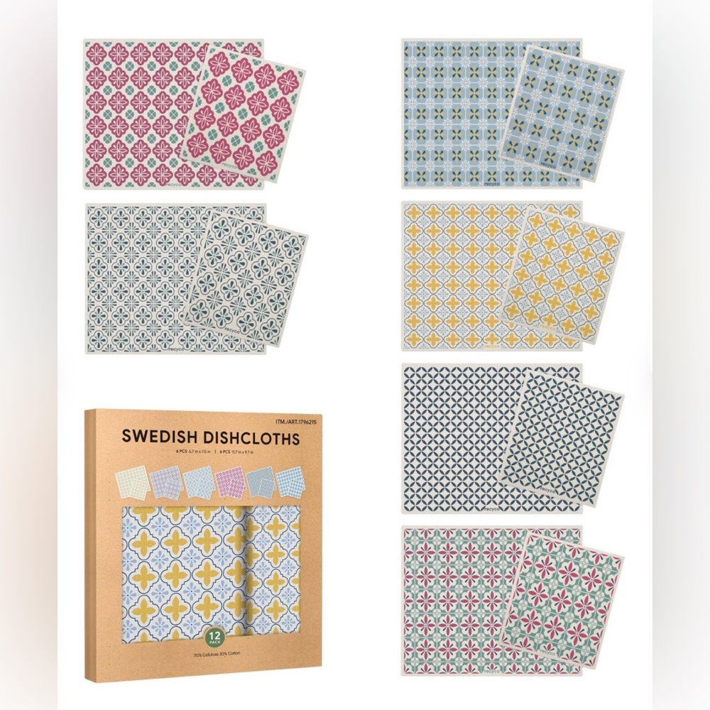 NEW Swedish Dishcloth Dishcloth Set perfect combination of sponge and dishcloth